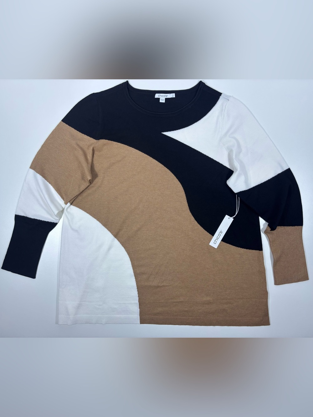 Chico’s Colorblock Sweater | NWT | Size 3 (US XL)